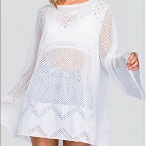 NWT Wildfox White Taylor Tunic Sweater